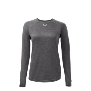 EvoShield womens Fx Long Sleeve Training Tee Shirt, Charcoal, X-Small US