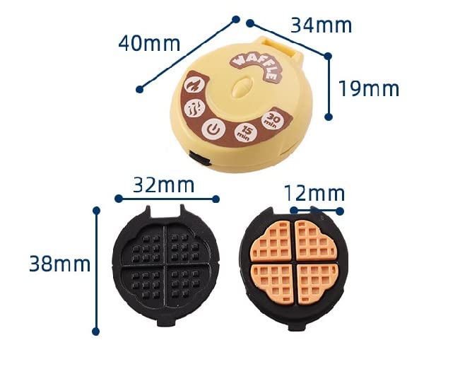 Miniature Dollhouse Kitchen Set 1:12 Decoration Waffle Maker Toaster Scale Stand Mixer Flour 10PCS Modern Mini House Furniture Accessories Kit Pretend Play (Yellow)