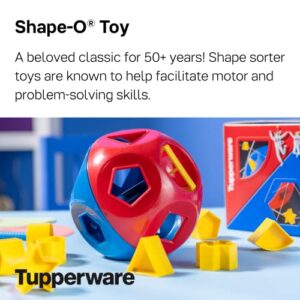 Tupperware Brand Shape-O Toy - BPA Free - Shape-O Sorter Toy for Babies & Toddlers Ages 12 Months & Up - Promotes Motor & Problem-Solving Skills