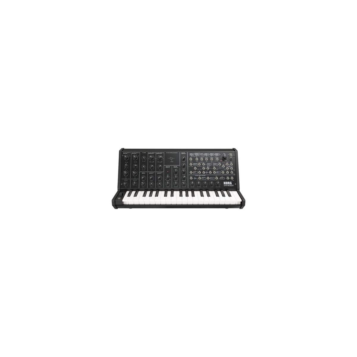 Korg MS-20 Mini Monophonic Analog Synthesizer, 2 Oscillators, 37 Mini-Keys with H&A Studio Monitor Headphones