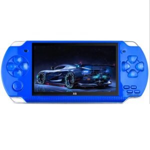 SLEE 4.3 for PXP Portable Handheld Video Gaming Console Player 10000 Game Built-in 8GB Blue Colour