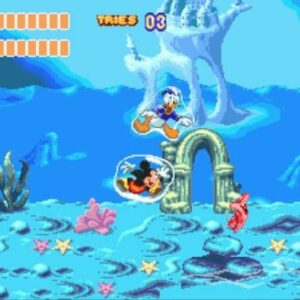 World of Illusion Starring Mickey Mouse and Donald Duck (Sega Genesis / Megadrive) – Reproduction Video Game Cartridge