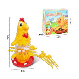 NW Hen Laying Eggs Plucking Game Hen Laying Eggs Educational Toys Educational Games Toys for Boys and Girls (Chick)