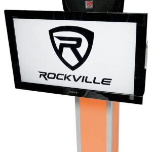 Rockville (1) RTP33-TV Pro Totem DJ Speaker/Lighting Stand w/Detachable TV Mount