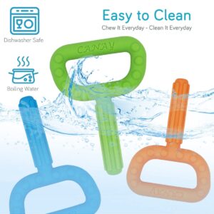 Xtra Tough Hand-Held Sensory Chew Toys for Autistic Children, Chew Sticks Alt. to Chew Necklaces for Sensory Kids, Oral Motor Stimulation, ADHD, SPD - for Moderate/Aggressive Chewers (3 Pack)