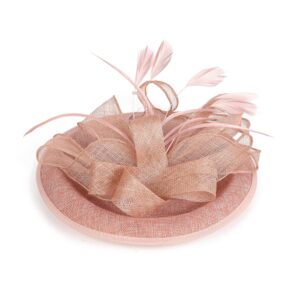 Comott Tea Party Fascinator Derby Hat Sinamay Church Hat for Women Cocktail Party Headband