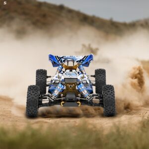 CKYSCHN WLtoys 124017(V2) Fast RC Car, 1/12 Brushless RC Car, 75km/h 4x4 Hobby RC Buggy Cars with Independent ESC for Adults, Fast Remote Control Truck Car with 2 Battery