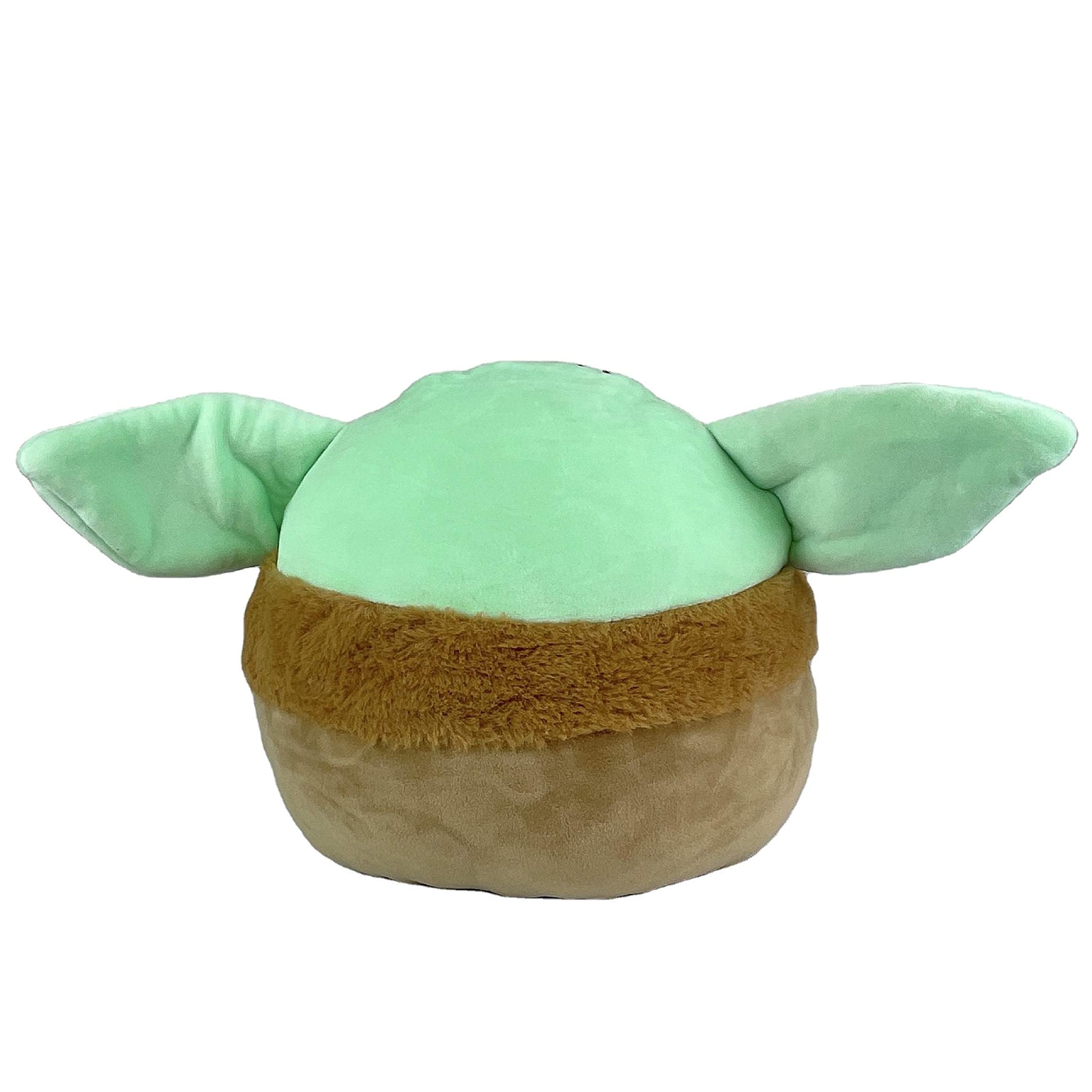 Leong Products Baby Yoda Squish Plush Toy, Grogu Stuffed Animal Kids Plushie, The Child Mandalorian Soft Kawaii Pillow Doll Gift Light Green (Large)