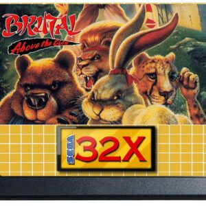 Brutal Unleashed: Above the Claw (Sega Genesis 32X) – Reproduction Video Game Cartridge