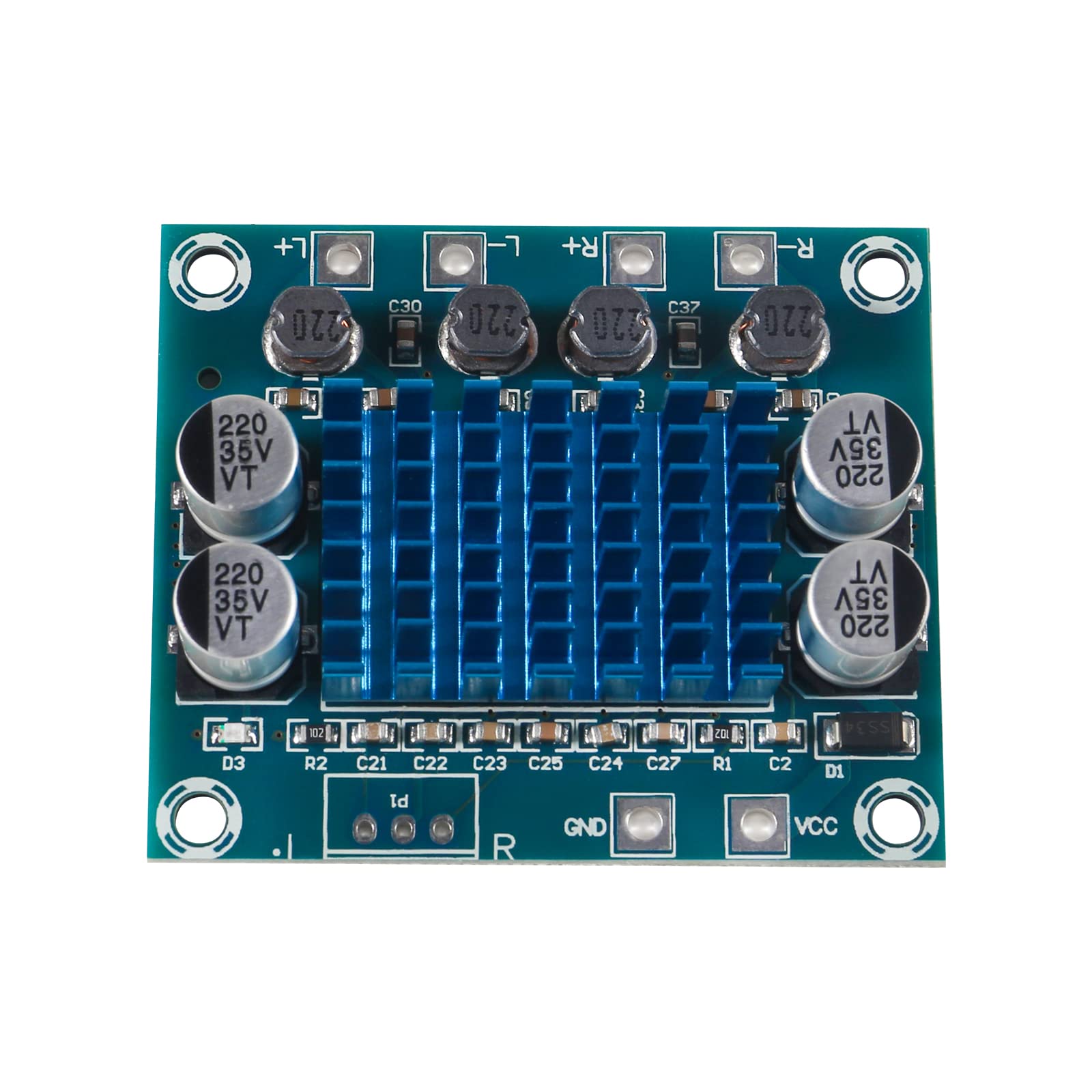 QCCAN 4PCS TPA3110 Audio Amplifier Board, TPA3110 XH-A232 30W+30W 2.0 Channel Digital Stereo Audio Power Amplifier Board 8-26V 3A