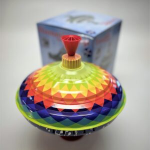 Choral Multicolor Music Spin Top Toy toupi for Children from KsmToys Bolz. The Funny Buzzing Choral Hum Gets Louder As The Top Spins Faster Ages 18 m+