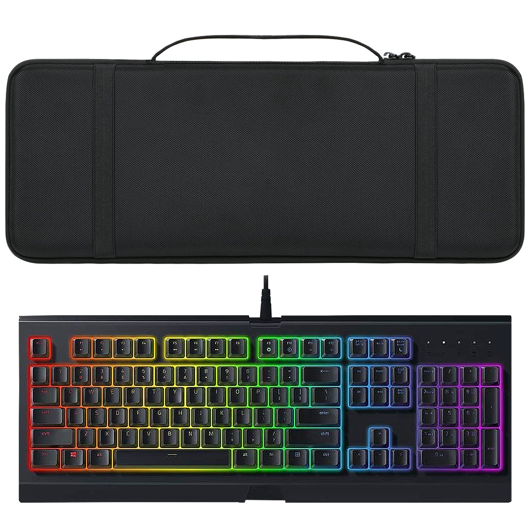 co2CREA Hard Case Replacement for Razer Cynosa Chroma/Cynosa V2 / Ornata V2 / Blackwidow V3 Pro/Blackwidow V3 / Huntsman Elite/Huntsman V2 Analog Gaming Keyboard