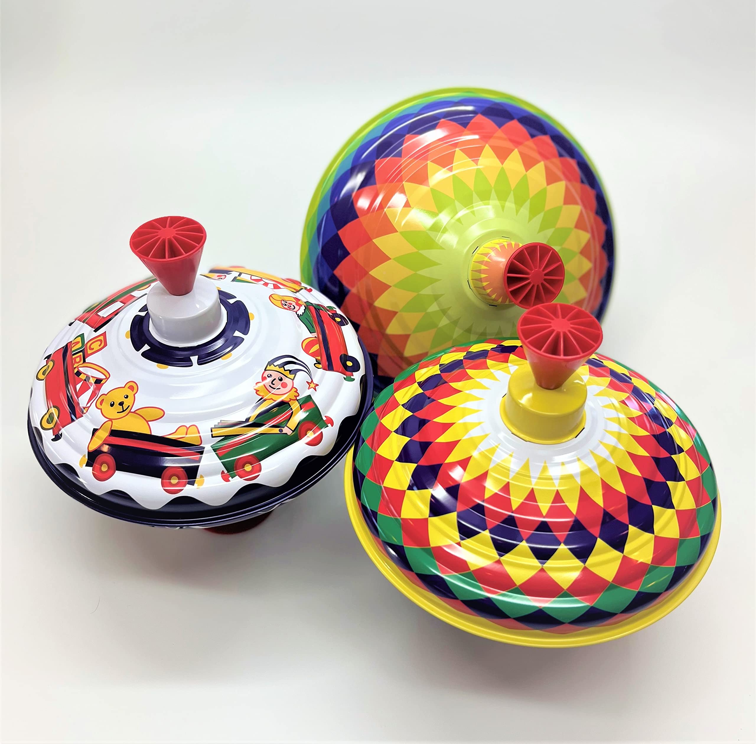 Choral Multicolor Music Spin Top Toy toupi for Children from KsmToys Bolz. The Funny Buzzing Choral Hum Gets Louder As The Top Spins Faster Ages 18 m+