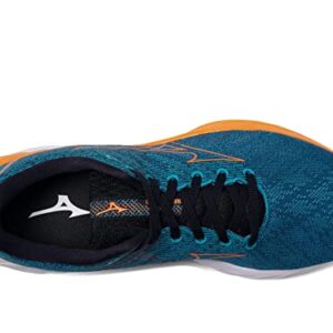 Mizuno Men's Wave Inspire 19 Running Shoe, Ink Blue/Bird of Paradise, 10