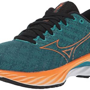 Mizuno Men's Wave Inspire 19 Running Shoe, Ink Blue/Bird of Paradise, 10