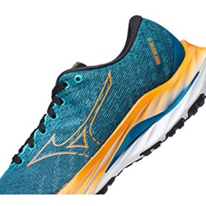 Mizuno Men's Wave Inspire 19 Running Shoe, Ink Blue/Bird of Paradise, 10