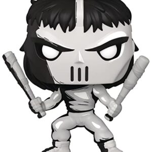 POP Teenage Mutant Ninja Turtles - Casey Jones (PX Previews Exclusive) Black & White Chase Funko Vinyl Figure (Bundled with Compatible Box Protector Case)