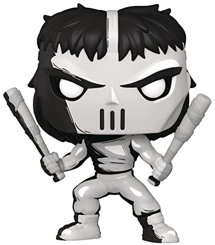 POP Teenage Mutant Ninja Turtles - Casey Jones (PX Previews Exclusive) Black & White Chase Funko Vinyl Figure (Bundled with Compatible Box Protector Case)