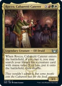 magic: the gathering - rocco, cabaretti caterer (218) - streets of new capenna