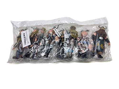 Toysvill Vikings - Action Figures - Hiccup, Astrid, Stoick, Gobber, Snotlout, Fishlegs, Tuffnut & Ruffnut Toys (Set of 8 pcs)