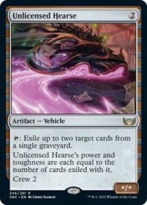 magic: the gathering - unlicensed hearse (246) - streets of new capenna