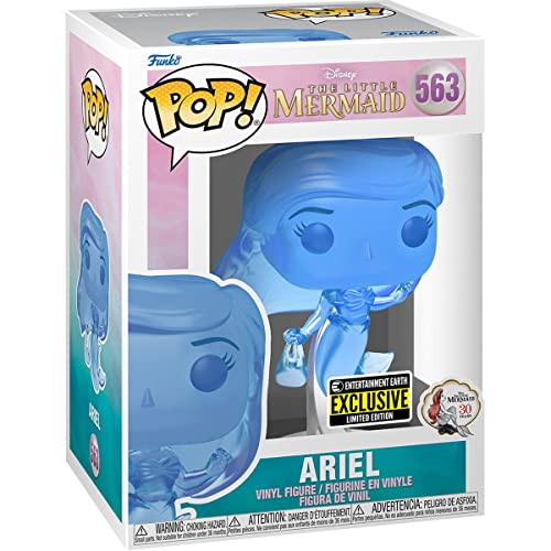 POP Disney: The Little Mermaid - Ariel (Blue Translucent) Entertainment Earth Exclusive Funko Vinyl Figure (Bundled with Compatible Box Protector Case)