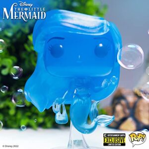 POP Disney: The Little Mermaid - Ariel (Blue Translucent) Entertainment Earth Exclusive Funko Vinyl Figure (Bundled with Compatible Box Protector Case)