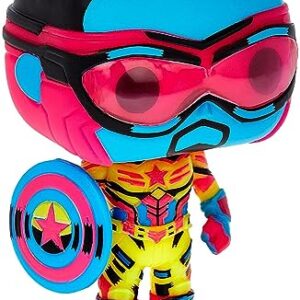 Funko Pop! Marvel: The Falcon and The Winter Soldier - Captain America Blacklight Exclusive Vinyl Figure #987