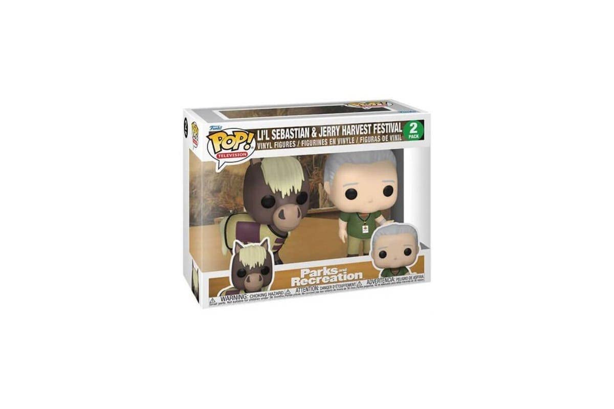 Funko POP! TV: Parks & Recreation - 2 Pack Jerry & Lil Sebastian - Parks and Recreation - Collectable Vinyl Figure - Gift Idea - Official Merchandise - Toys for Kids & Adults - TV Fans