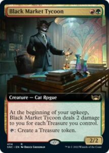 magic: the gathering - black market tycoon (434) - extended art - streets of new capenna