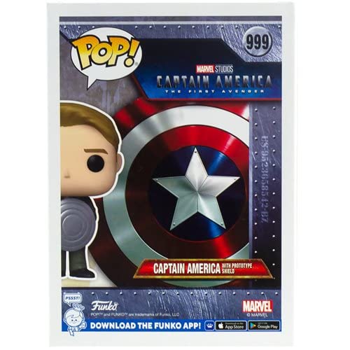 Captain America with Prototype Shield Pop! Vinyl - EE Exclusive Bundle with EcoTek Pop Protector