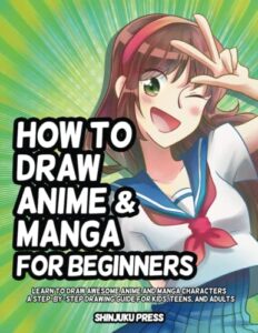 how to draw anime and manga for beginners: learn to draw awesome anime and manga characters - a step-by-step drawing guide for kids, teens, and adults