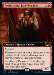 magic: the gathering - professional face-breaker (426) - extended art - streets of new capenna