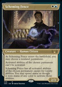 magic: the gathering - scheming fence (349) - showcase - streets of new capenna