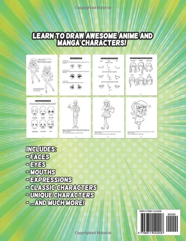 How to Draw Anime and Manga for Beginners: Learn to Draw Awesome Anime and Manga Characters - A Step-by-Step Drawing Guide for Kids, Teens, and Adults