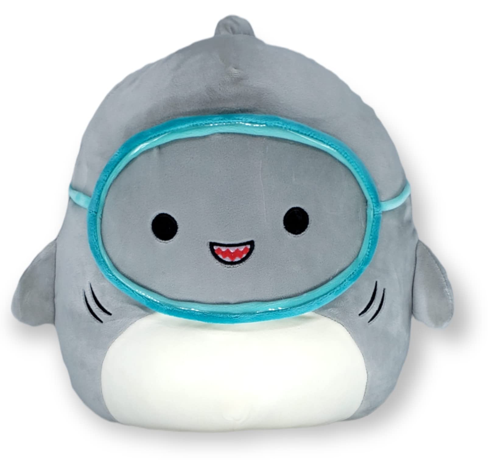 SQUISHMALLOW KellyToys - 12 Inch (30cm) - Gordon The Shark with Scuba Mask Sealife Squad - Super Soft Plush Toy Animal Pillow Pal Buddy Stuffed Animal Birthday Gift