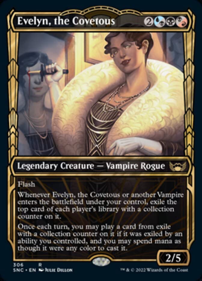 Magic: the Gathering - Evelyn, The Covetous (306) - Showcase - Streets of New Capenna