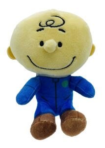 jinx official peanuts collectible plush charlie brown, excellent plushie toy for toddlers & preschool, super cute blue astronaut snoopy team