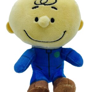 JINX Official Peanuts Collectible Plush Charlie Brown, Excellent Plushie Toy for Toddlers & Preschool, Super Cute Blue Astronaut Snoopy Team