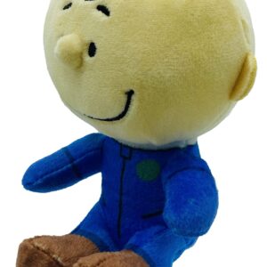 JINX Official Peanuts Collectible Plush Charlie Brown, Excellent Plushie Toy for Toddlers & Preschool, Super Cute Blue Astronaut Snoopy Team