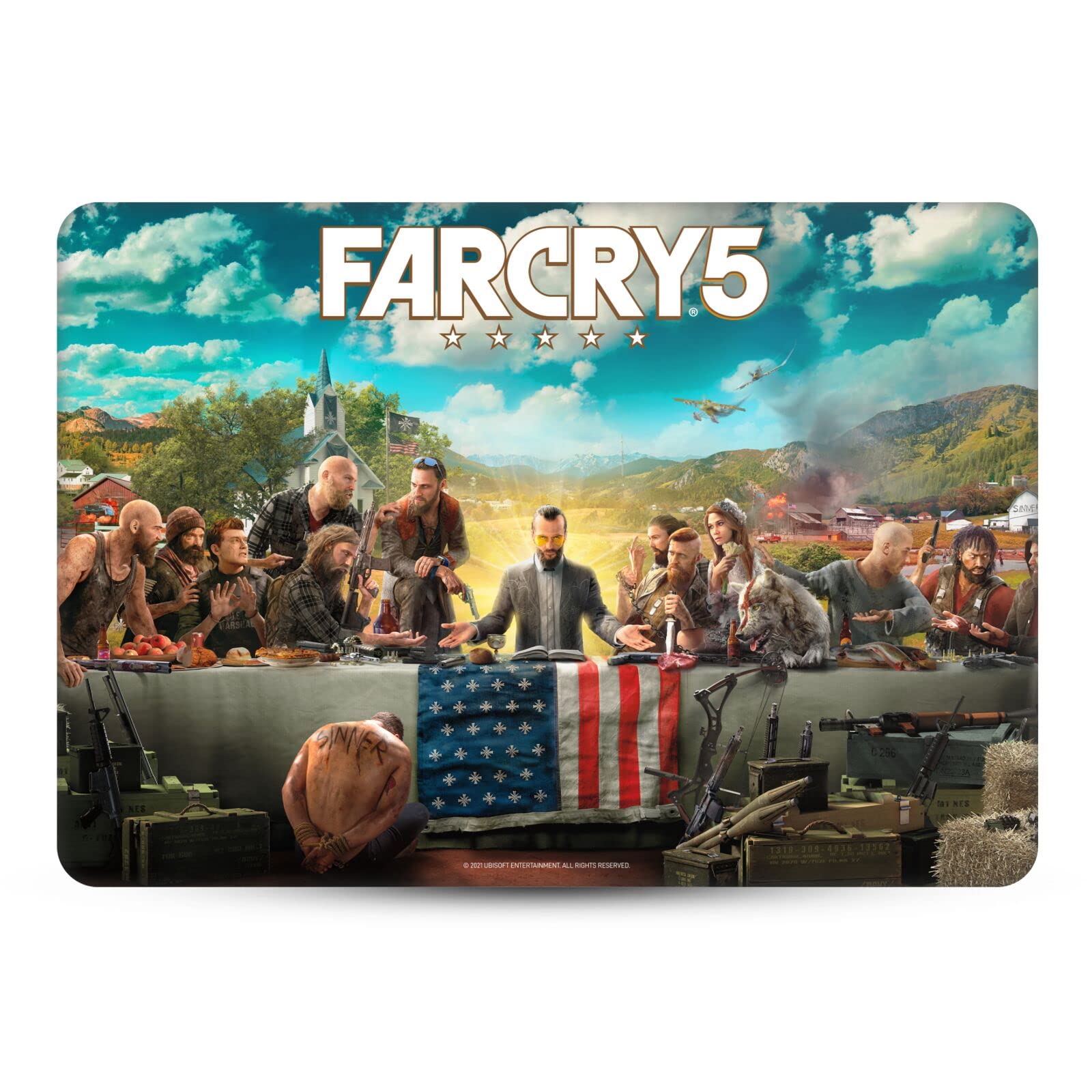 Head Case Designs Officially Licensed Far Cry Sinner Arte Clave Matte Vinyl Sticker Skin Decal Cover Compatible with MacBook Pro 15.4" A1707/A1990