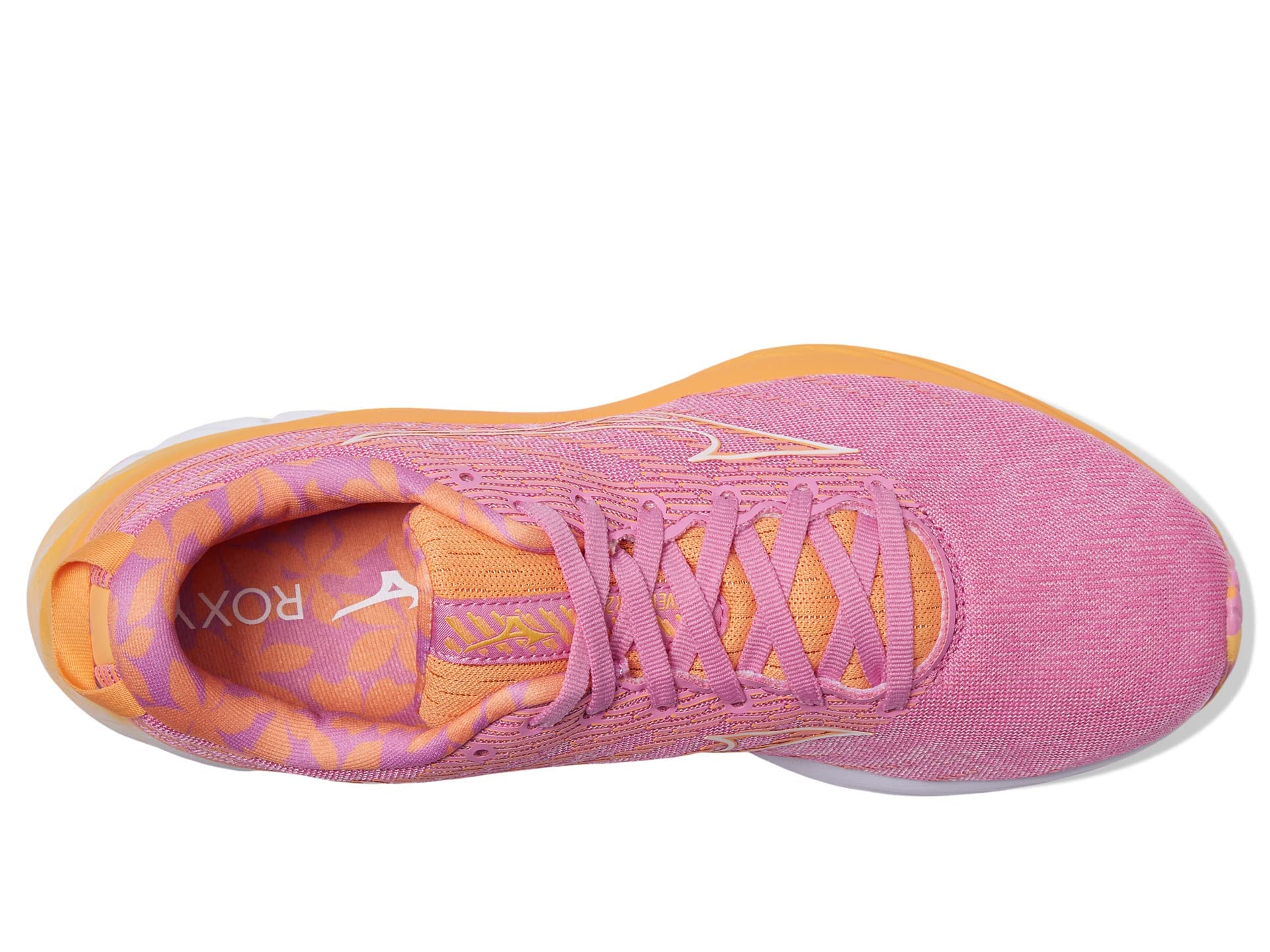 Mizuno x ROXY Women's Wave Rider 26 | Neutral Running Shoe | ROXY - Cyclamen/White | US 8.5