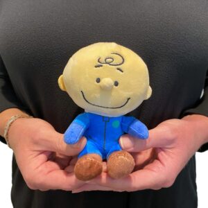 JINX Official Peanuts Collectible Plush Charlie Brown, Excellent Plushie Toy for Toddlers & Preschool, Super Cute Blue Astronaut Snoopy Team