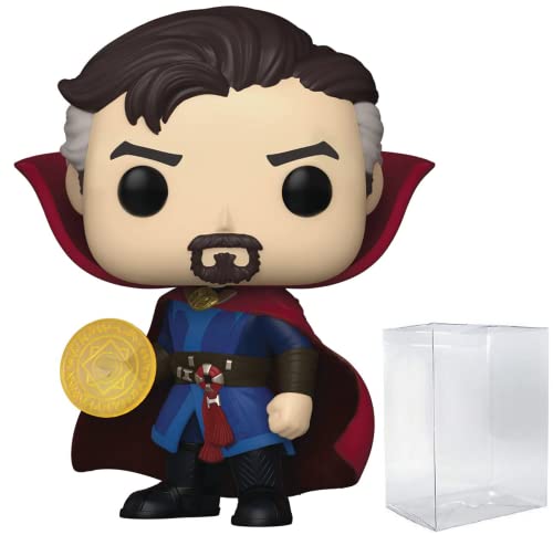 POP Marvel: Doctor Strange Multiverse of Madness - Doctor Strange Funko Vinyl Figure (Bundled with Compatible Box Protector Case), Multicolor, 3.75 inches