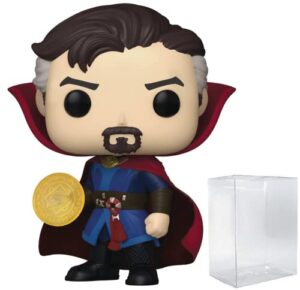 pop marvel: doctor strange multiverse of madness - doctor strange funko vinyl figure (bundled with compatible box protector case), multicolor, 3.75 inches