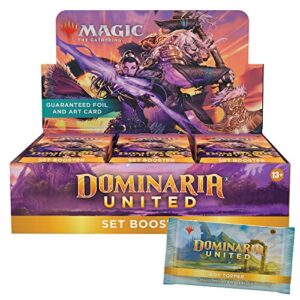 Magic: The Gathering Dominaria United Set Booster Box | 30 Packs + Box Topper Card (361 Magic Cards)