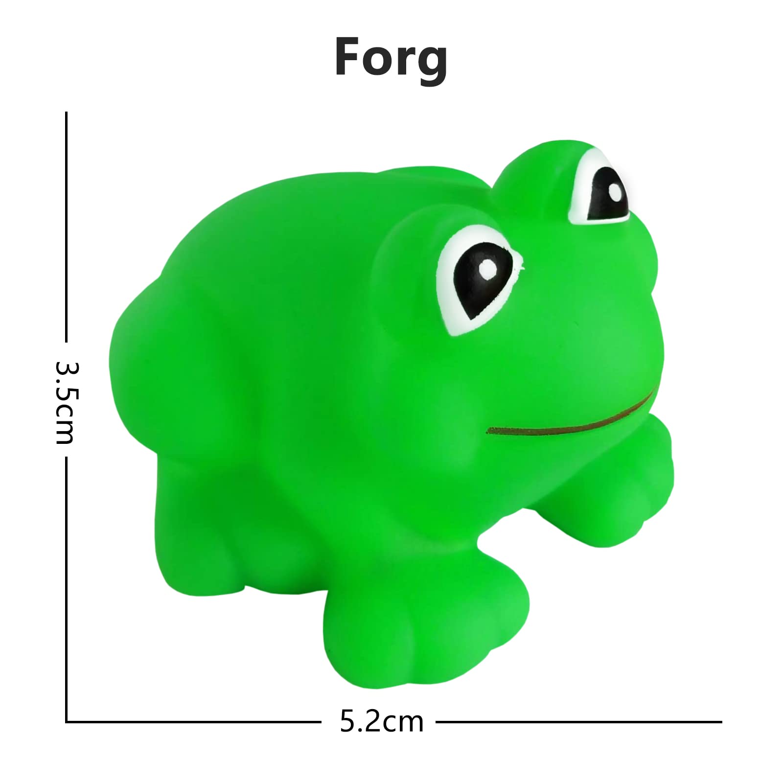 Kids Bath Toys 12PCS Rubber Frogs Squeak Toys and Float Frogs Baby Shower Toys, Swimming Bathtub Toys