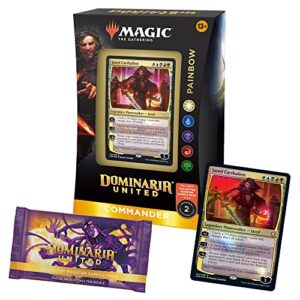 magic: the gathering dominaria united commander deck – painbow + collector booster sample pack