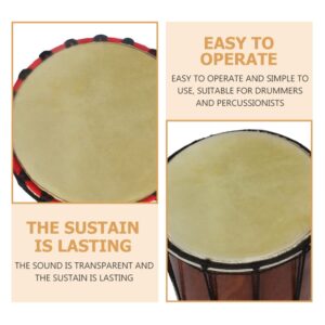 ERINGOGO 2 Pack Buffalo Leather Djembe Head, Durable Drum Skin Replacement- 11 Inch