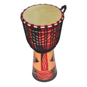 ERINGOGO 2 Pack Buffalo Leather Djembe Head, Durable Drum Skin Replacement- 11 Inch